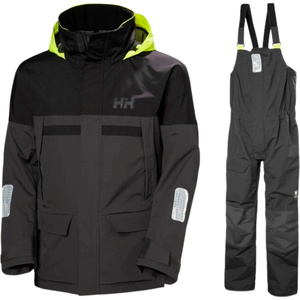 2026 Helly Hansen Mens Pier 4.0 Jacket & Bib Sailing Suit HHMPJAPBBE - Ebony